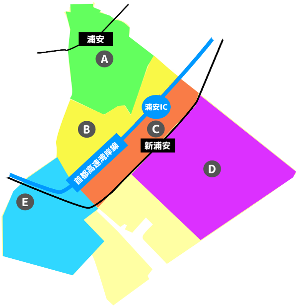 浦安市全図